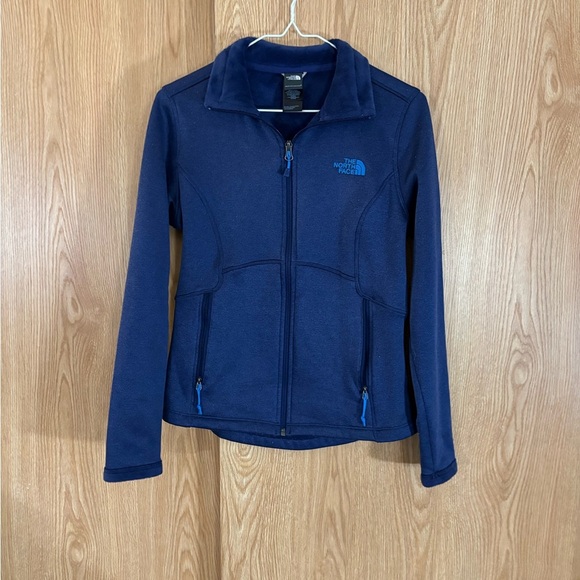 The North Face Blue Agave Softshell Fleece Full Zip Jacket - Picture 2 of 5
